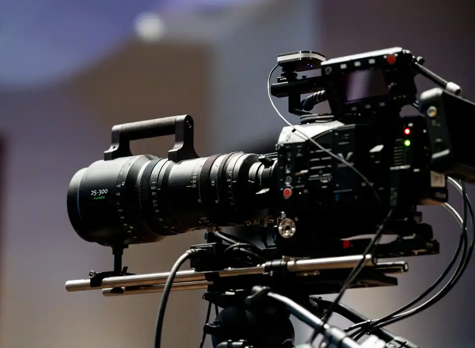 Cinema camera prepared for production